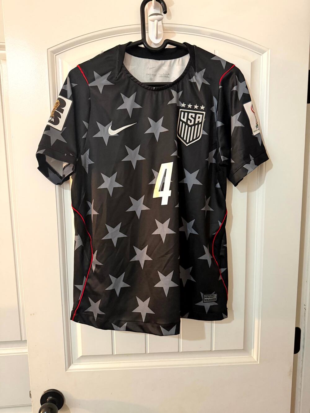 NWT Nike USWNT Naomi Girma #4 Soccer Jersey Black Stars Engineered World Cup